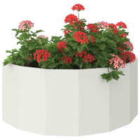 Fioriera-Vaso-Contenitore per Piante Bianco 90 x 45 x 35 cm Acciaio