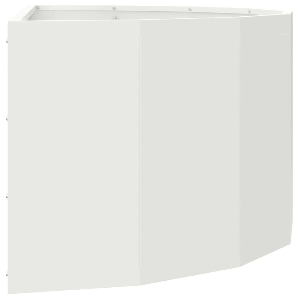 Fioriera Bianco 90 x 45 x 35 cm Acciaio 883690