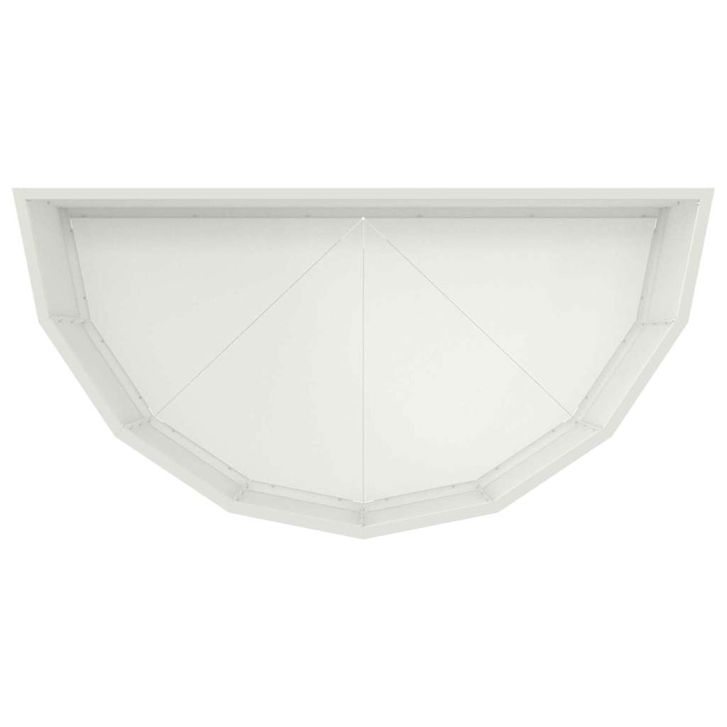 Fioriera-Vaso-Contenitore per Piante Bianco 90 x 45 x 35 cm Acciaio