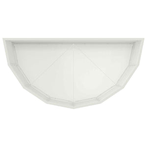 Fioriera-Vaso-Contenitore per Piante Bianco 90 x 45 x 35 cm Acciaio