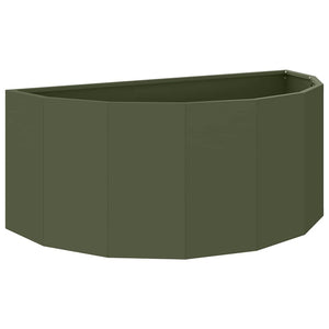 Fioriera-Vaso-Contenitore per Piante Verde oliva 90 x 45 x 35 cm Acciaio
