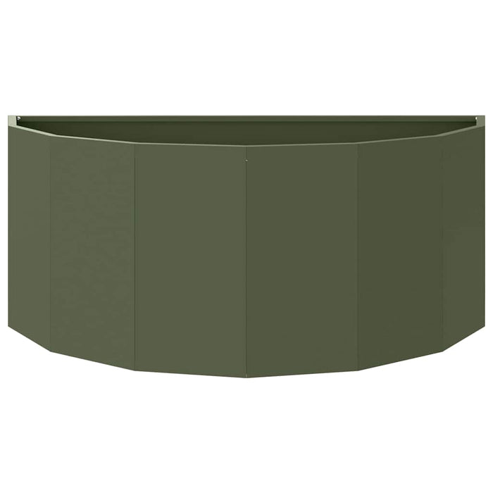 Fioriera Verde oliva 90 x 45 x 35 cm Acciaio 883692