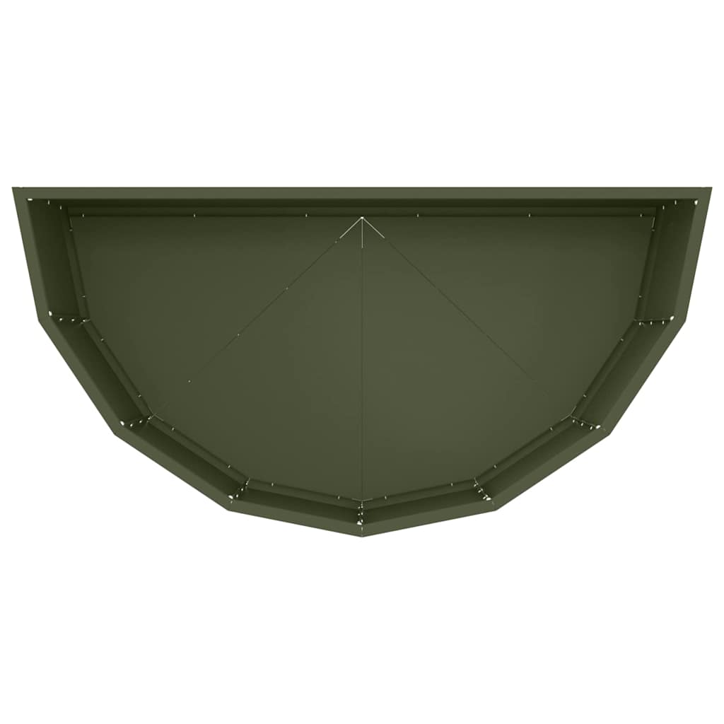 Fioriera-Vaso-Contenitore per Piante Verde oliva 90 x 45 x 35 cm Acciaio