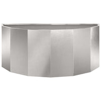 Fioriera-Vaso-Contenitore per Piante Argento 90 x 45 x 35 cm Acciaio inossidabile