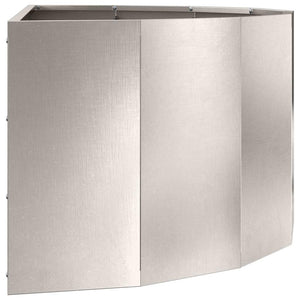 Fioriera-Vaso-Contenitore per Piante Argento 90 x 45 x 35 cm Acciaio inossidabile