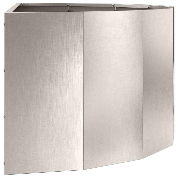 Fioriera-Vaso-Contenitore per Piante Argento 90 x 45 x 35 cm Acciaio inossidabile