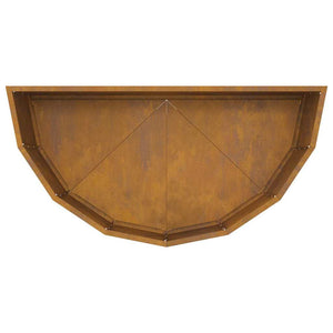 Fioriera Ruggine-Vaso-Contenitore per Piante 90 x 45 x 35 cm