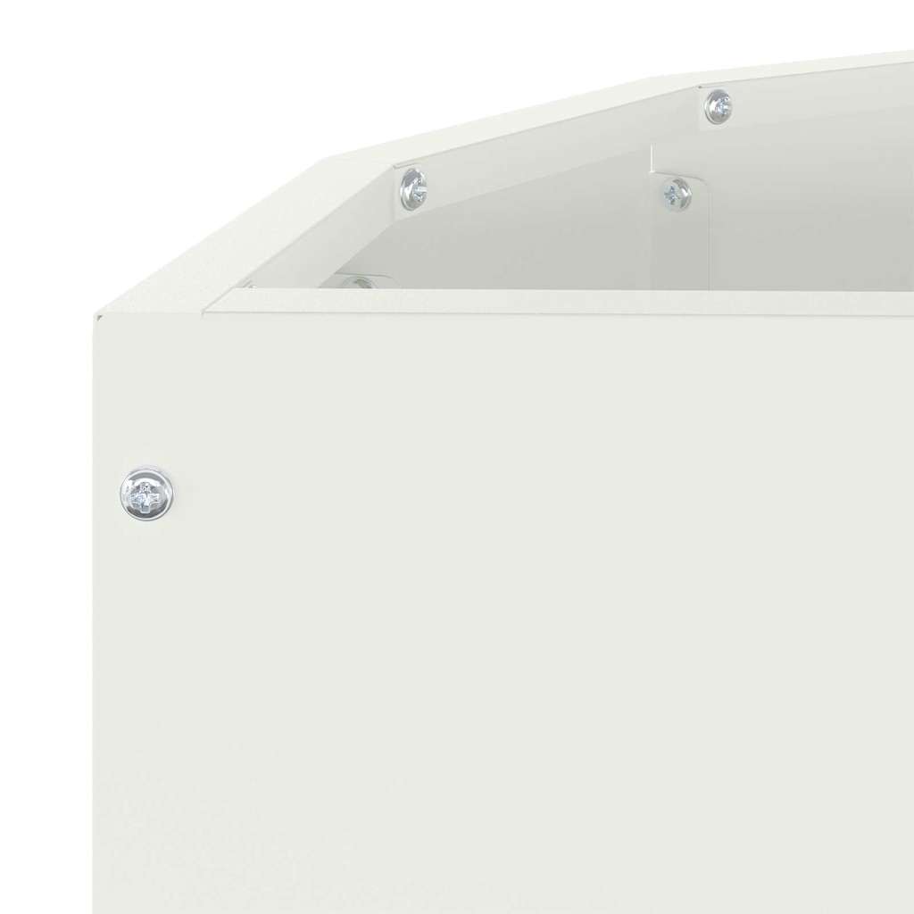 Fioriera Bianco 60 x 30 x 35 cm Acciaio 883697