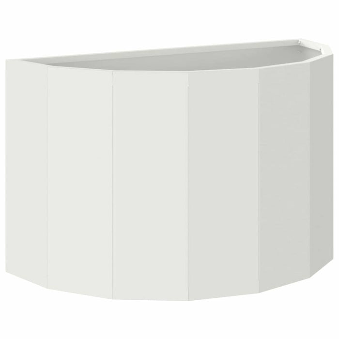 Fioriera-Vaso-Contenitore per Piante Bianco 60 x 30 x 35 cm Acciaio