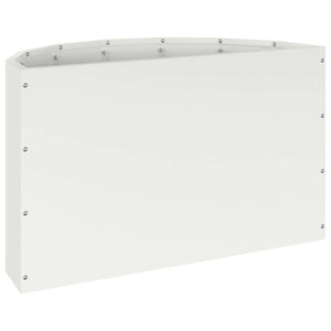 Fioriera-Vaso-Contenitore per Piante Bianco 60 x 30 x 35 cm Acciaio