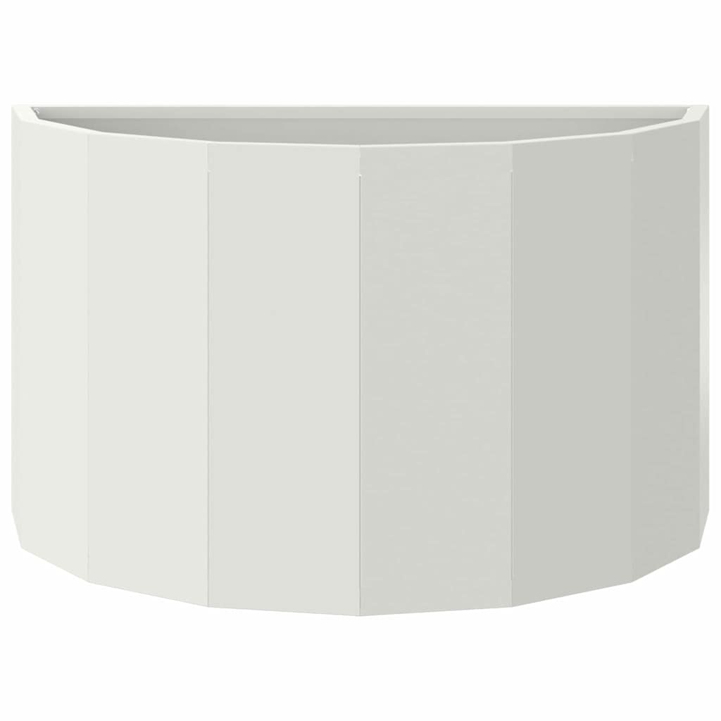 Fioriera-Vaso-Contenitore per Piante Bianco 60 x 30 x 35 cm Acciaio
