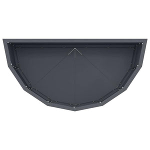 Fioriera-Vaso-Contenitore per Piante Antracite 60 x 30 x 35 cm Acciaio