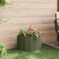 Fioriera Verde oliva 60 x 30 x 35 cm Acciaio 883699