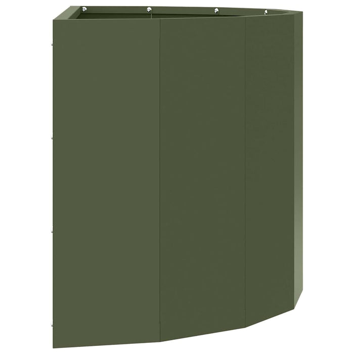 Fioriera Verde oliva 60 x 30 x 35 cm Acciaio 883699