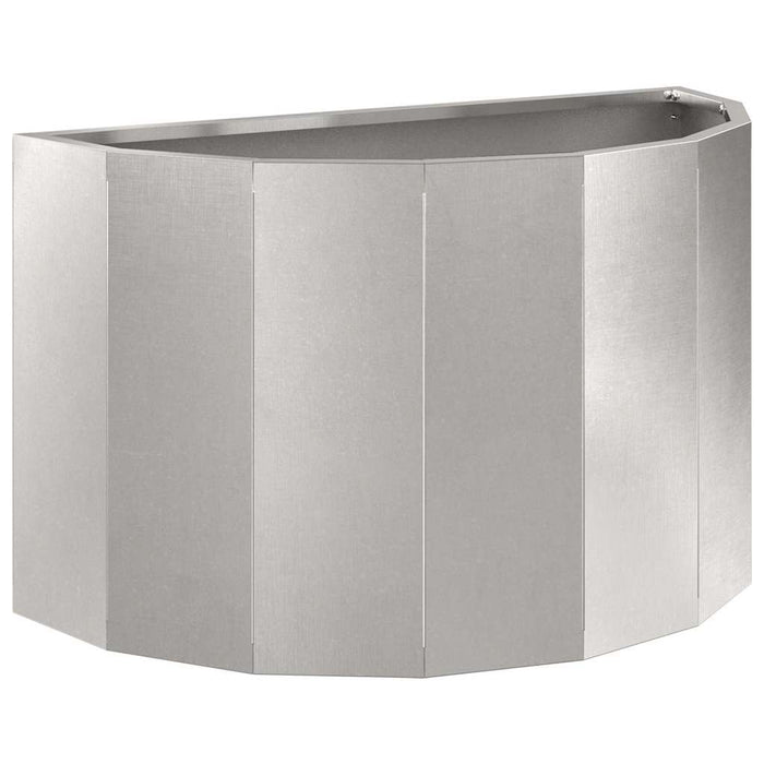 Fioriera-Vaso-Contenitore per Piante Argento 60 x 30 x 35 cm Acciaio inossidabile