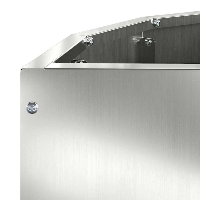 Fioriera-Vaso-Contenitore per Piante Argento 60 x 30 x 35 cm Acciaio zincato