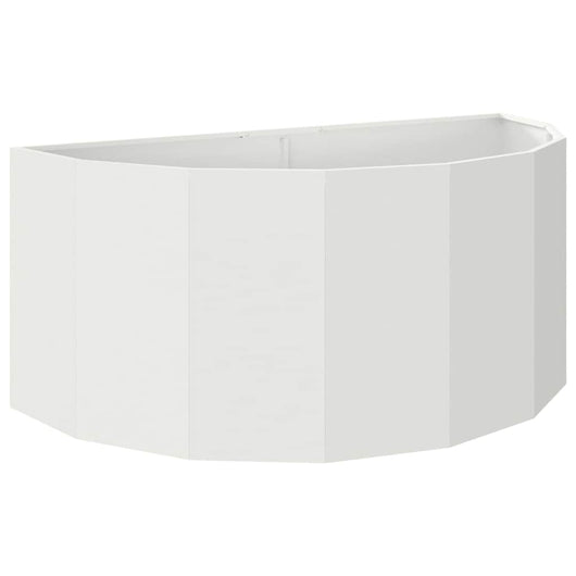 Fioriera Bianco 120 x 60 x 50 cm Acciaio 883704