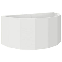 Fioriera-Vaso-Contenitore per Piante Bianco 120 x 60 x 50 cm Acciaio