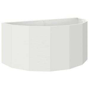Fioriera-Vaso-Contenitore per Piante Bianco 120 x 60 x 50 cm Acciaio