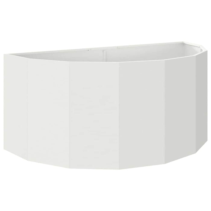 Fioriera-Vaso-Contenitore per Piante Bianco 120 x 60 x 50 cm Acciaio