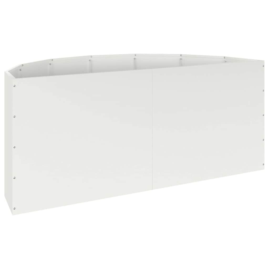 Fioriera Bianco 120 x 60 x 50 cm Acciaio 883704