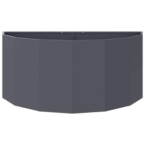 Fioriera-Vaso-Contenitore per Piante Antracite 120 x 60 x 50 cm Acciaio