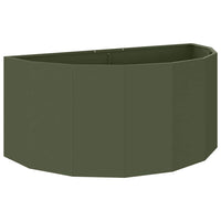 Fioriera Verde oliva 120 x 60 x 50 cm Acciaio 883706