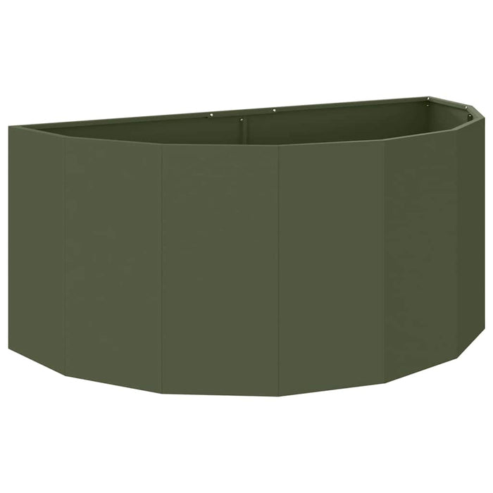 Fioriera Verde oliva 120 x 60 x 50 cm Acciaio 883706