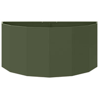 Fioriera Verde oliva 120 x 60 x 50 cm Acciaio 883706