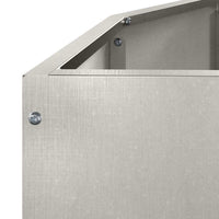 Fioriera-Vaso-Contenitore per Piante Argento 120 x 60 x 50 cm Acciaio inossidabile