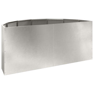 Fioriera Argento 120 x 60 x 50 cm Acciaio inossidabile 883707