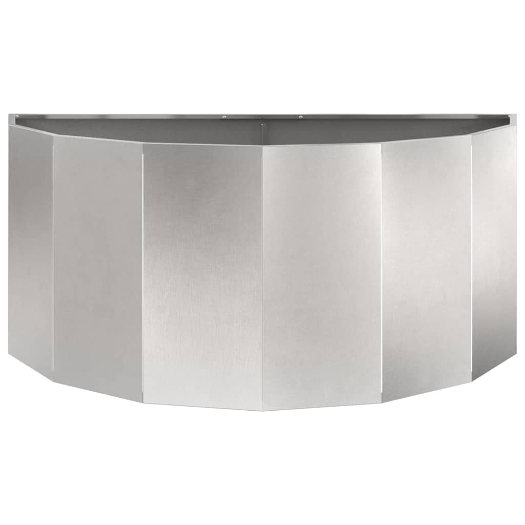 Fioriera-Vaso-Contenitore per Piante Argento 120 x 60 x 50 cm Acciaio inossidabile