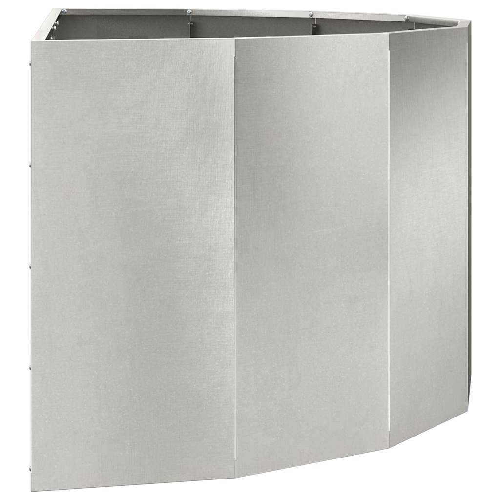 Fioriera Argento 120 x 60 x 50 cm Acciaio inossidabile 883707