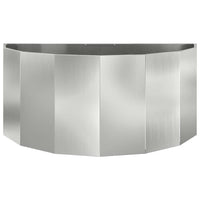 Fioriera Argento 120 x 60 x 50 cm Acciaio zincato 883708