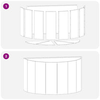 Fioriera Bianco 90 x 45 x 50 cm Acciaio 883711