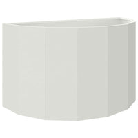 Fioriera-Vaso-Contenitore per Piante Bianco 90 x 45 x 50 cm Acciaio