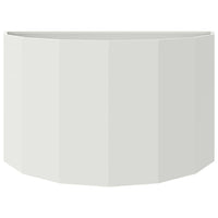 Fioriera-Vaso-Contenitore per Piante Bianco 90 x 45 x 50 cm Acciaio