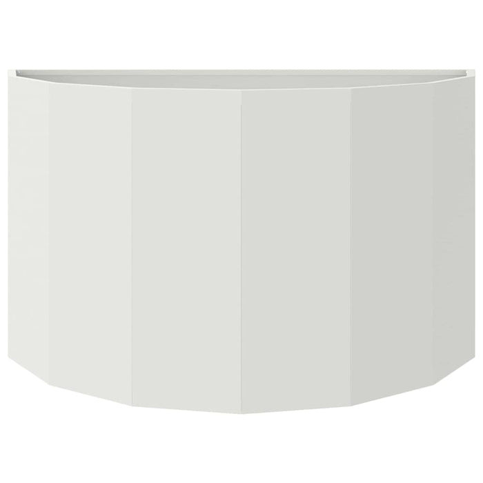 Fioriera-Vaso-Contenitore per Piante Bianco 90 x 45 x 50 cm Acciaio