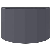 Fioriera Antracite 90 x 45 x 50 cm Acciaio 883712