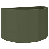 Fioriera-Vaso-Contenitore per Piante Verde oliva 90 x 45 x 50 cm Acciaio