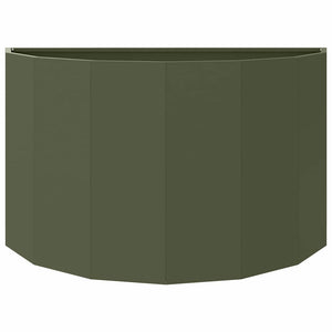 Fioriera-Vaso-Contenitore per Piante Verde oliva 90 x 45 x 50 cm Acciaio