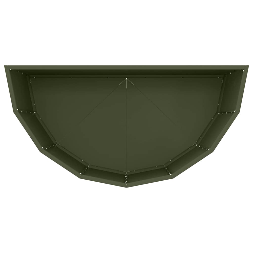 Fioriera-Vaso-Contenitore per Piante Verde oliva 90 x 45 x 50 cm Acciaio