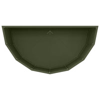 Fioriera-Vaso-Contenitore per Piante Verde oliva 90 x 45 x 50 cm Acciaio