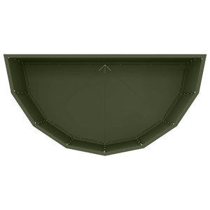 Fioriera-Vaso-Contenitore per Piante Verde oliva 90 x 45 x 50 cm Acciaio