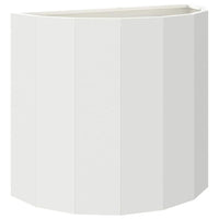 Fioriera-Vaso-Contenitore per Piante Bianco 60 x 30 x 50 cm Acciaio