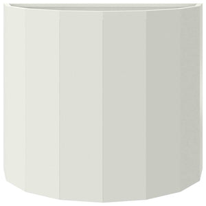 Fioriera-Vaso-Contenitore per Piante Bianco 60 x 30 x 50 cm Acciaio