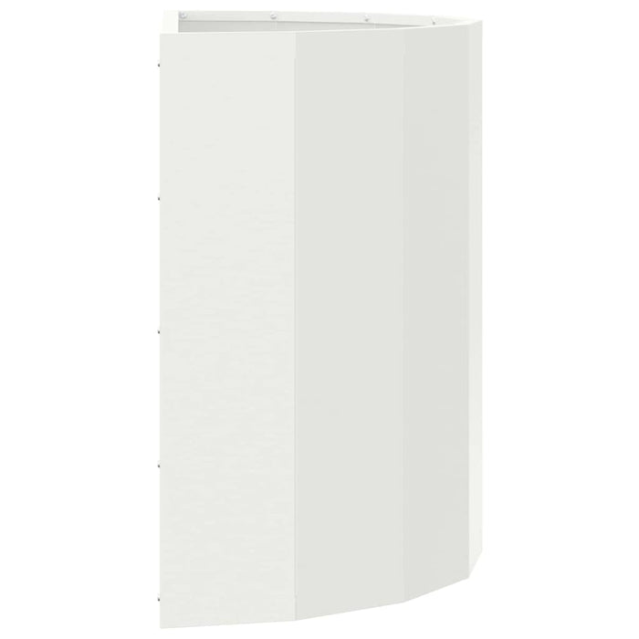 Fioriera-Vaso-Contenitore per Piante Bianco 60 x 30 x 50 cm Acciaio