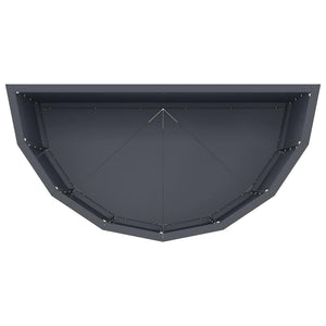 Fioriera Antracite 60 x 30 x 50 cm Acciaio 883719