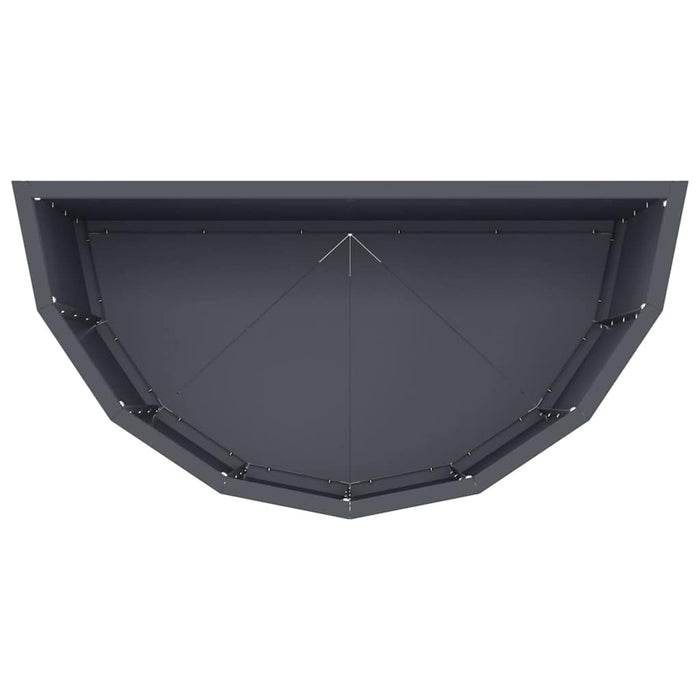 Fioriera Antracite 60 x 30 x 50 cm Acciaio 883719