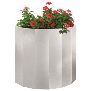 Fioriera-Vaso-Contenitore per Piante Argento 60 x 30 x 50 cm Acciaio inossidabile